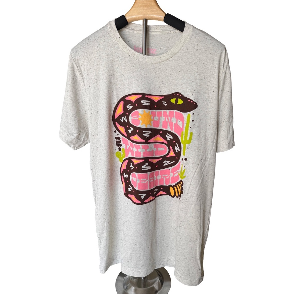 Vintage Modern Western, Bold Graphic Tee Bound By Wild Desire‎ Sz Large NWOT - Picture 2 of 3